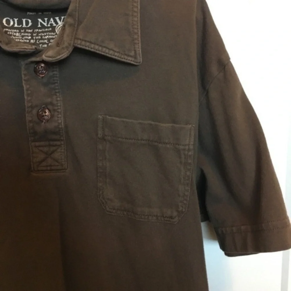 Boys size medium Brown  Old Navy polo shirt